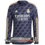 Tailandia Away Giocatori Manica lunga Maglia Calcio Real Madrid 2023-24