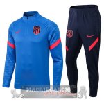 Atletico Madrid Insieme Completo blu nero Giacca 2021-22