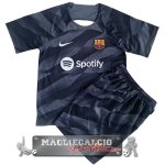 Maglia Calcio Set Completo Uomo Barcelona Portiere 2023-24 Nero