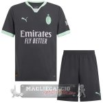 Terza Conjunto De Bambino AC Milan 2024 2025 Nero