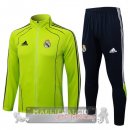 Set Completo Lunga Zip Giacca Real Madrid 2025 2026 Verde Nero