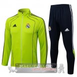 Set Completo Lunga Zip Giacca Real Madrid 2025 2026 Verde Nero