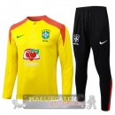 Set Completo Felpa Allenamento Brasile 2026