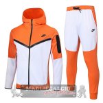 Nike Set Completo Bianco Giacca Felpa Cappuccio 2022-23
