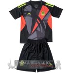 Maglia Calcio Set Completo Uomo Bambino Argentina Portiere 2024 Nero