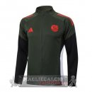 Lunga Zip Giacca Bayern Munich 2025 2026 Verde Navy