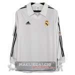 Home Manica lunga Maglia Calcio Real Madrid Retro 2001-2002
