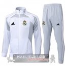Set Completo Lunga Zip Giacca Real Madrid 2025 2026 Bianco I Grigio