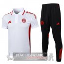 Bayern Monaco Bianco Rosso Nero Set Completo Maglia POLO 2025 2026
