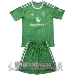 Portiere Set Completo De Bambino Manchester United 2025 2026 Verde