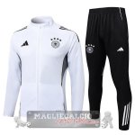 Set Completo Lunga Zip Giacca Germania 2025 Bianco I Nero