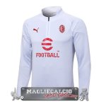 AC Milan Bianco Rosso Felpa Da Allenamento 2023-24