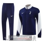 Set Completo Lunga Zip Giacca Tottenham Hotspur 2025- 2026 Blu Bianco