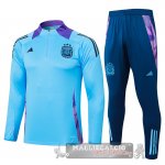 Set Completo Sudadera Formazione Argentina 2024 Blu Purpureo