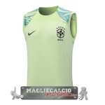 Brasile Formazione Senza Maniche Maglia Calcio 2023 Verde