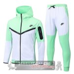 Nike Set Completo Verde Bianco Giacca Felpa Cappuccio 2022-23