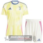 Away Conjunto De Bambino Juventus 2024 2025 Giallo Bianco