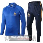 Francia Blu Maglia Set Completo POLO 100th