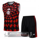 Set Completo Maglia Flamengo Senza Maniche Formazione 2025 2026 Rosso I Nero