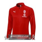 Giacca Lunga Zip AC Milan 2023-24 Rosso