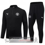 Set Completo Felpa Allenamento Formazione Manchester City 2025 2026 Nero