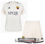 AS Roma Set Completo Bambino Maglia Calcio Away 2023-24