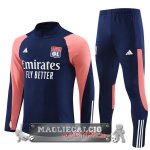 Lyon Insieme Completo Rosa Blu Felpa Da Allenamento 2023-24
