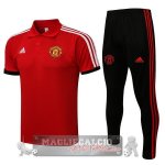 Manchester United rosso II nero Maglia Set Completo POLO 2021-22