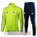 Set Completo Felpa Allenamento Formazione Real Madrid 2025 2026 Verde Nero
