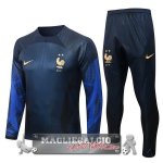 Francia Insieme Completo Blu II Navy Giacca 2022-23