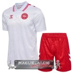 Dinamarca Set Completo Bambino Maglia Calcio Away 2024
