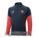 Lunga Zip Giacca Bayern Munich 2025 2026 Grigio Navy Rosso