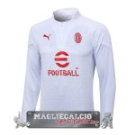 AC Milan Bianco I Rosso Felpa Da Allenamento 2023-24