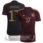 17 Henrichs Away Maglia Calcio Germania Coppa del Mondo 2022