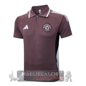 Manchester United Purpureo Nero Maglia POLO 2025 2026