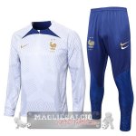 Francia Insieme Completo Bianco Blu Giacca 2022-23