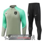 Atlético Madrid Insieme Completo Verde Blu Bambino Giacca 2023-24 Verde