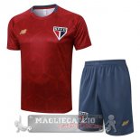 Set Completo Maglia Formazione Sao Paulo 2025 2026 Rosso Grigio