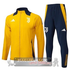Set Completo Lunga Zip Giacca Juventus 2025 2026 Giallo Blu