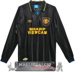 Away Manica Lunga Maglia Calcio Manchester United Retro 1993-1994