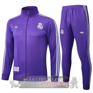 Set Completo Lunga Zip Giacca Real Madrid 2025 2026 I Purpureo
