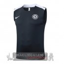 Chelsea Maglia Formazione Senza Maniche 2025 2026 Grigio Navy Bianco