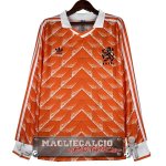 Home Maglia Calcio Manica lunga Paesi Bassi Retro 1988