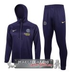 Giacca Felpa Cappuccio Set Completo Paris Saint Germain 2023-24 Purpureo