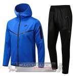 Nike Set Completo Blu Nero Giacca Felpa Cappuccio 2022-23