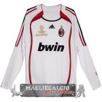 Away Manica Lunga Maglia Calcio AC Milan 2006-2007