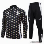 Set Completo Sudadera Formazione Juventus 2024 2025 Nero Bianco