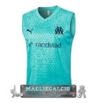 Marsella Senza Maniche Formazione Maglia Calcio 2023-24 Verde Blu