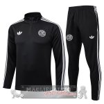 Set Completo Felpa Allenamento Formazione Germania 2025 Nero I Bianco