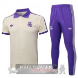 Real Madrid Giallo Purpureo Maglia POLO Set Completo 2025 2026